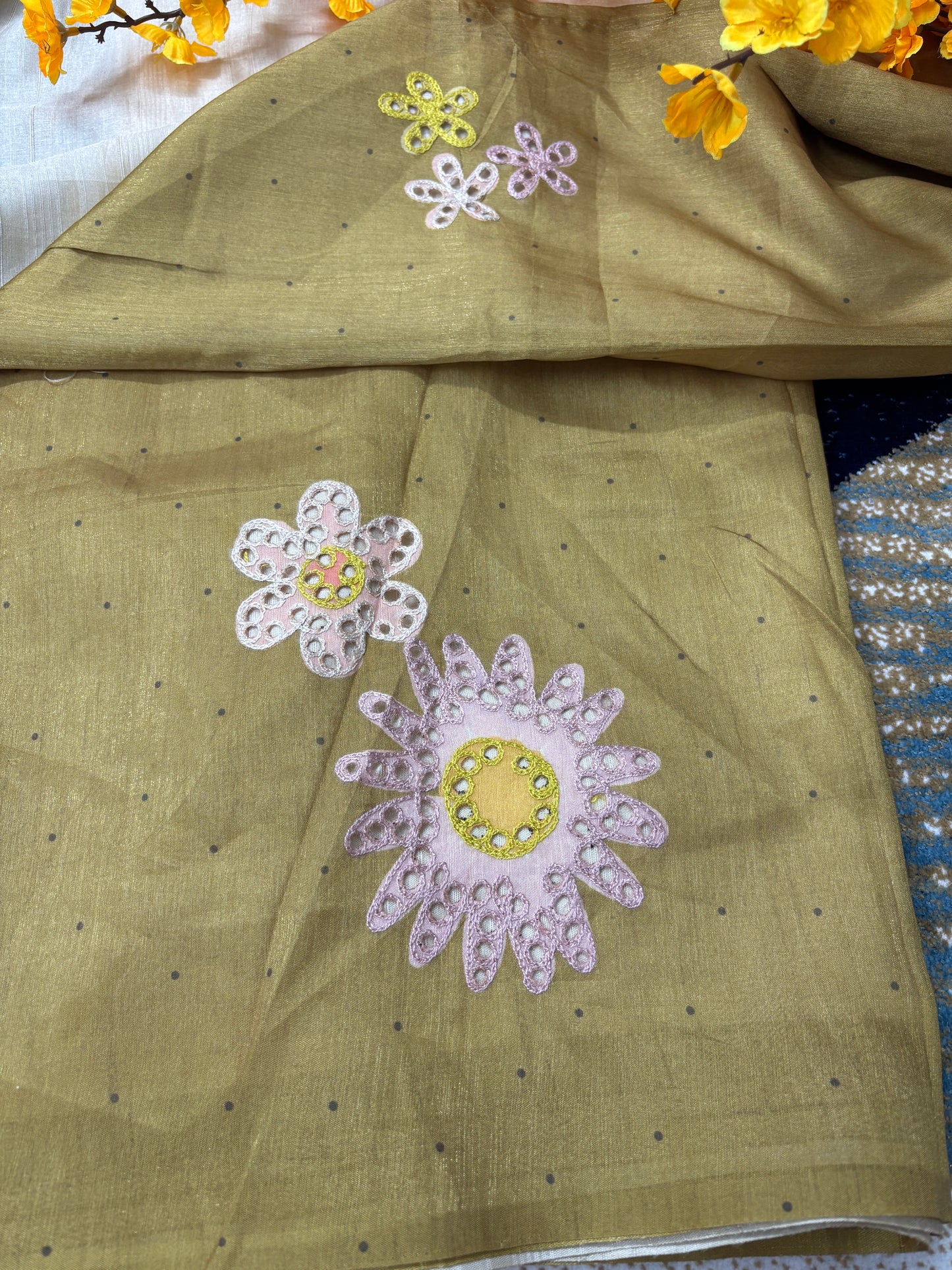Tussar with Boring Work