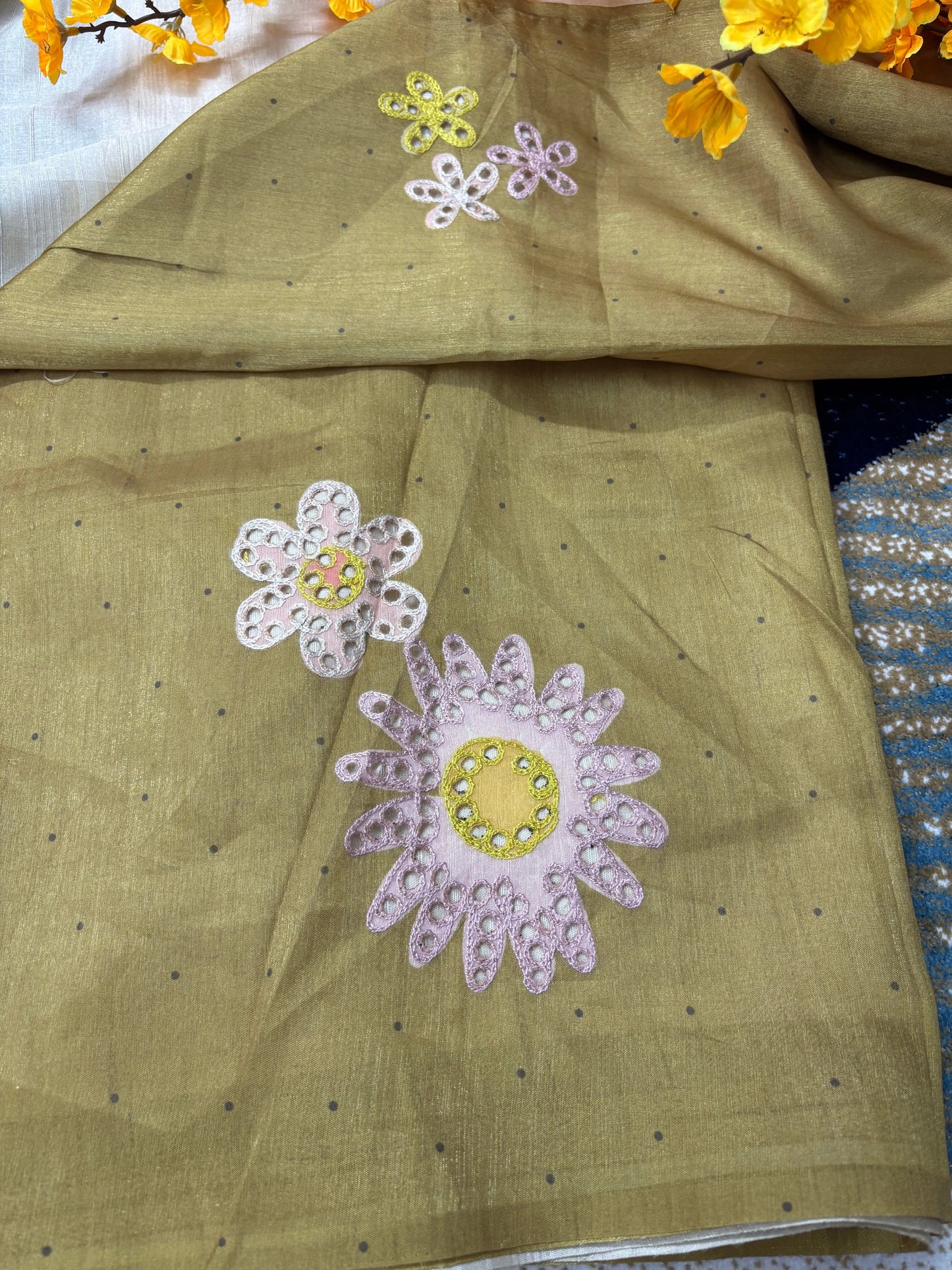 Tussar with Boring Work NN Collections