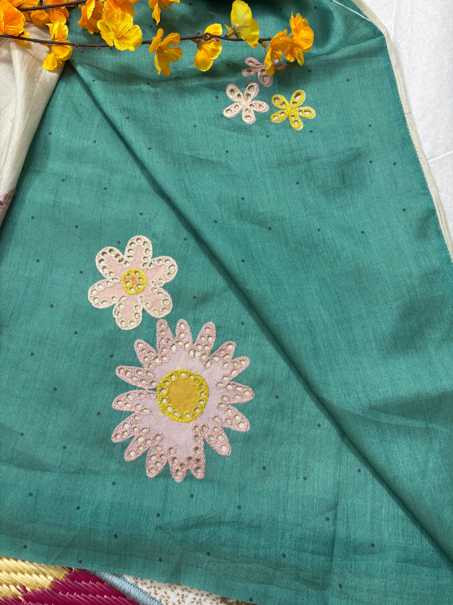 Tussar with Boring Work