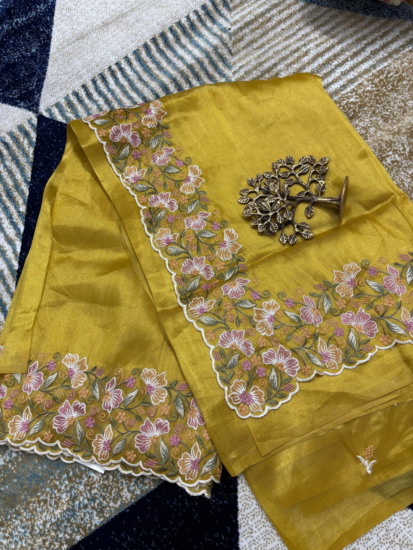 Pure Tussar Scallop Work NN Collections