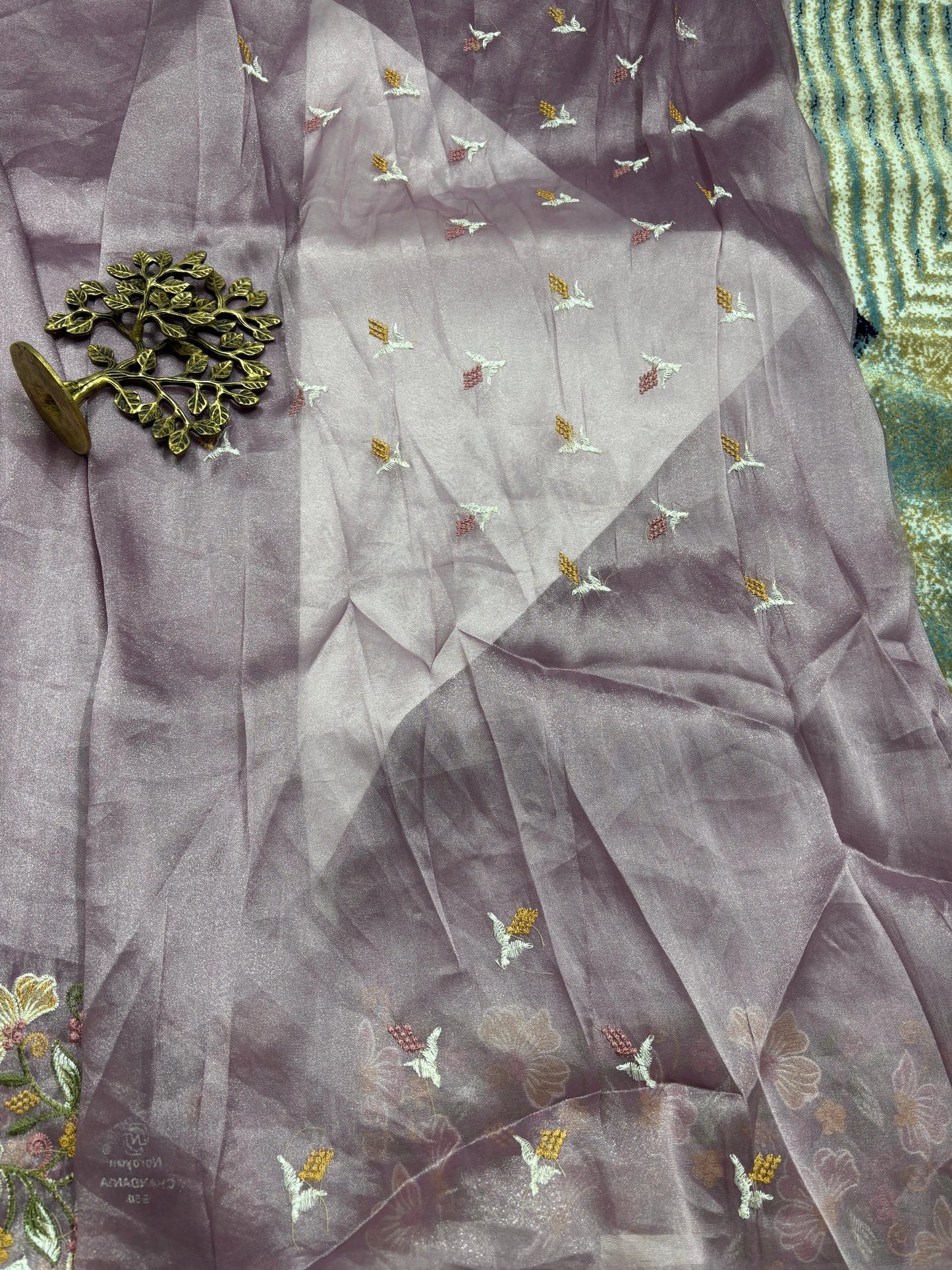 Pure Tussar Scallop Work NN Collections