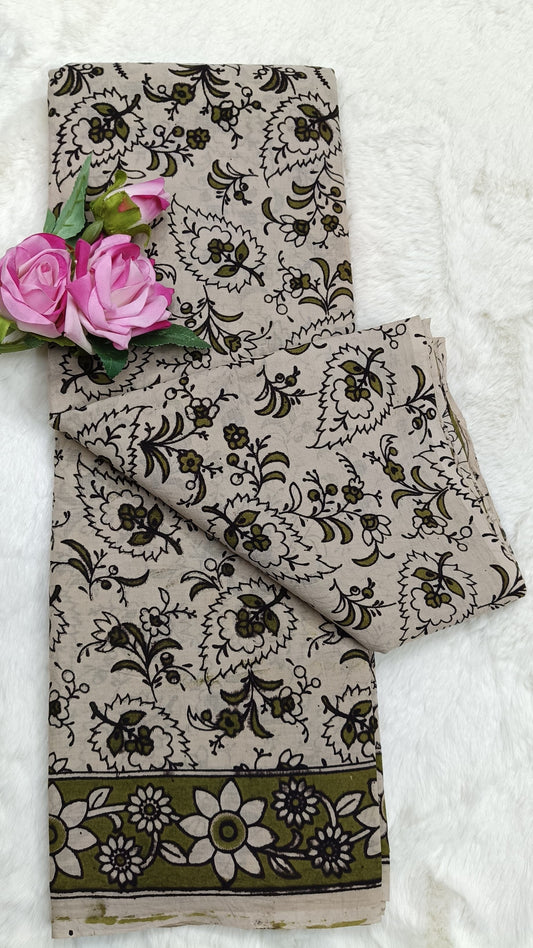 Pure Kalamkari Cotton Saree