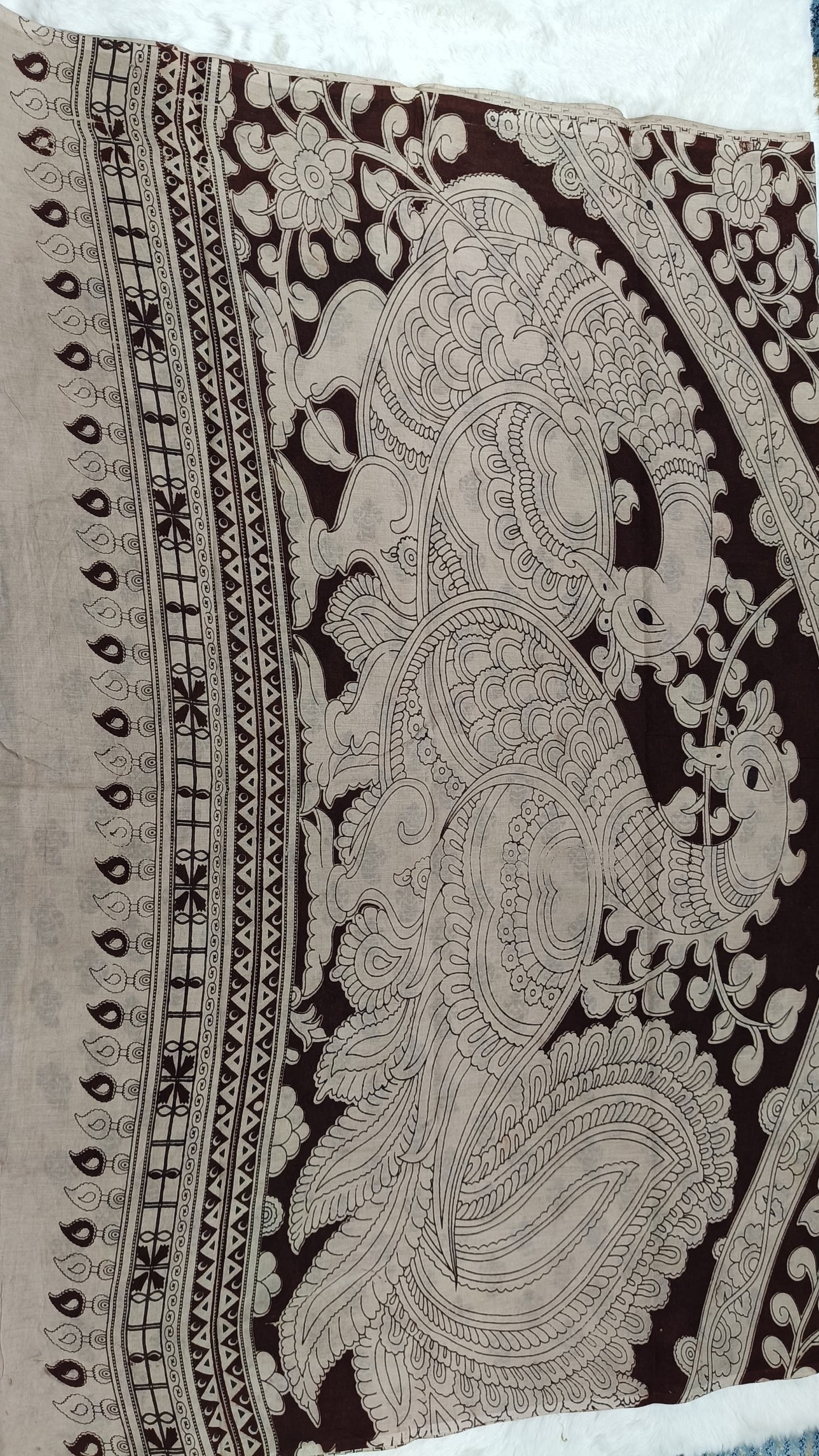 Pure Kalamkari Cotton Saree
