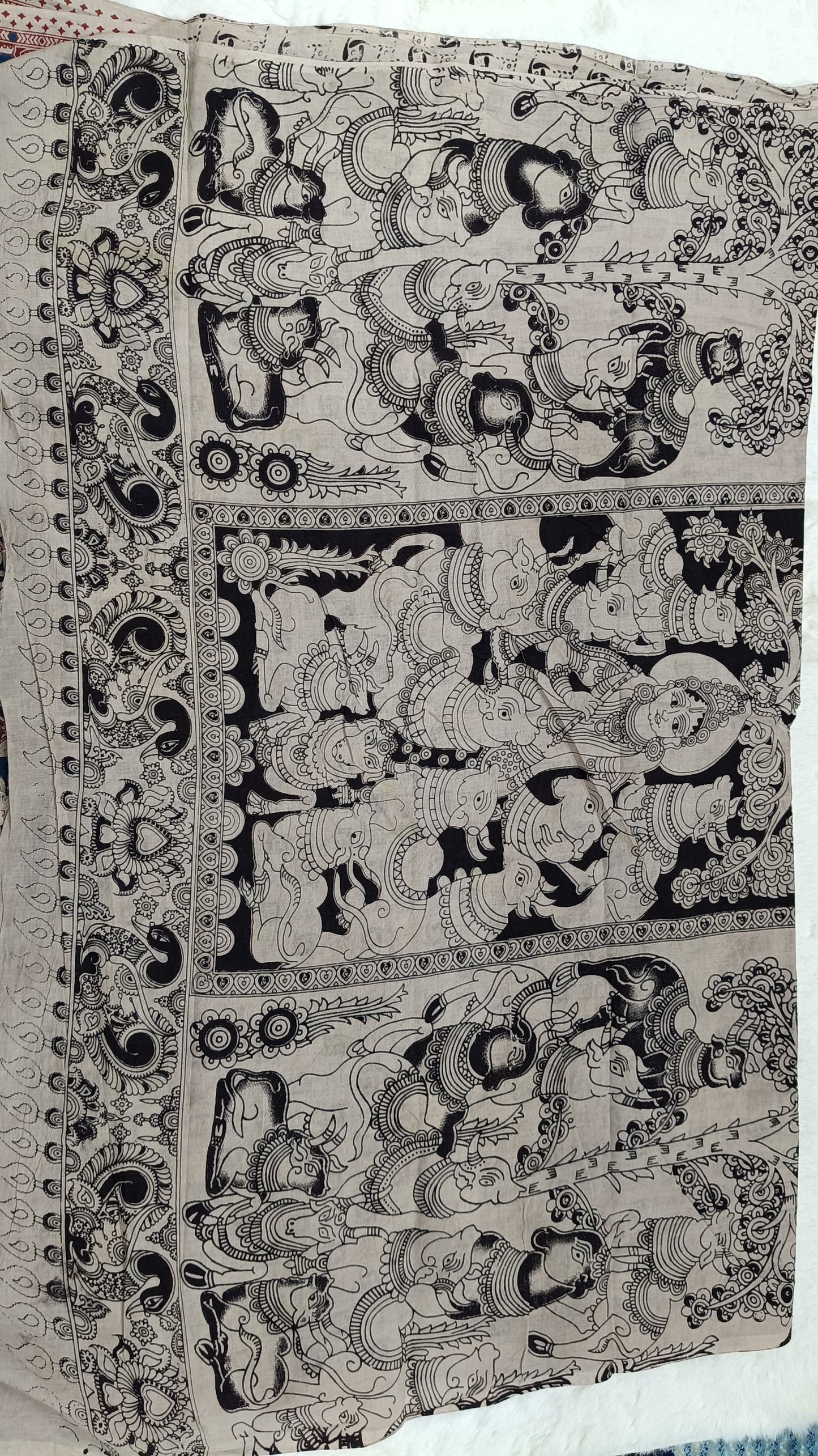 Pure Kalamkari Cotton Saree