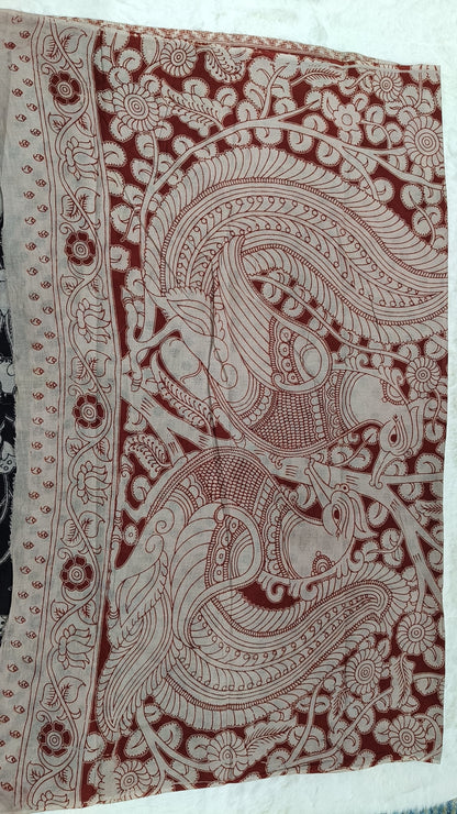 Pure Kalamkari Cotton Saree