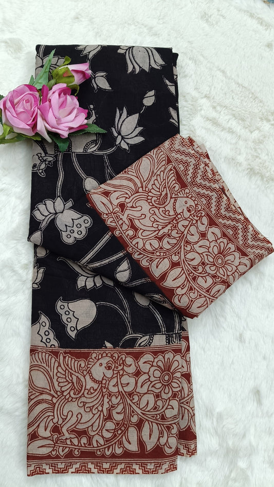 Pure Kalamkari Cotton Saree