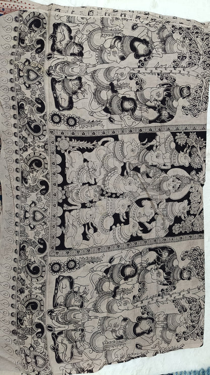 Pure Kalamkari Cotton Saree