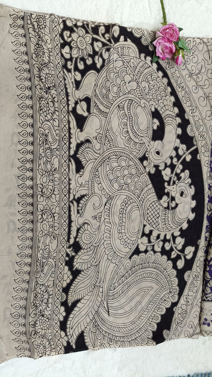 Pure Kalamkari Cotton Saree