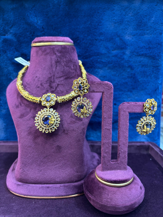 Kante neck set with Earrings NN Collections
