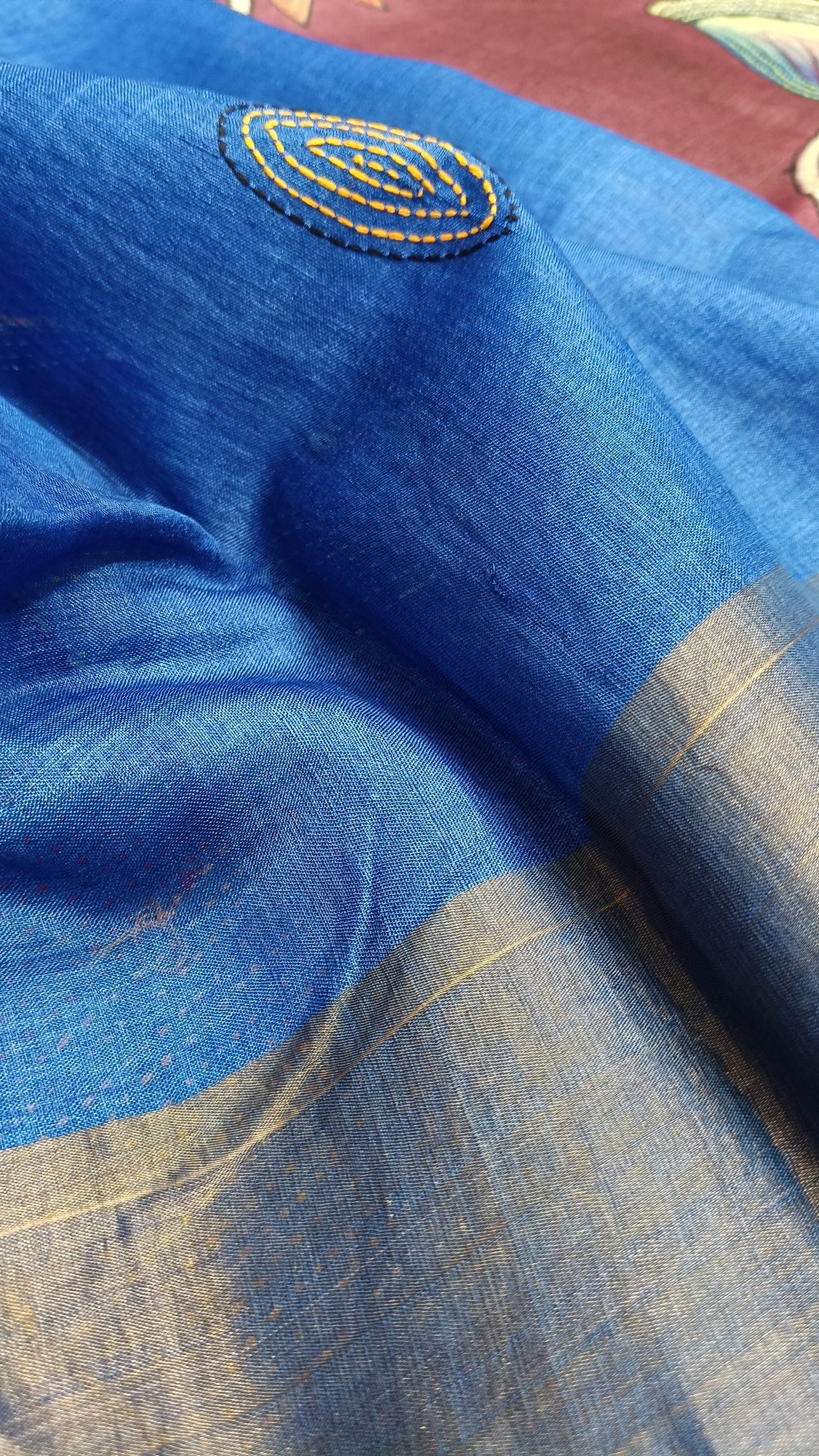 Pure Tussar Kanta Work