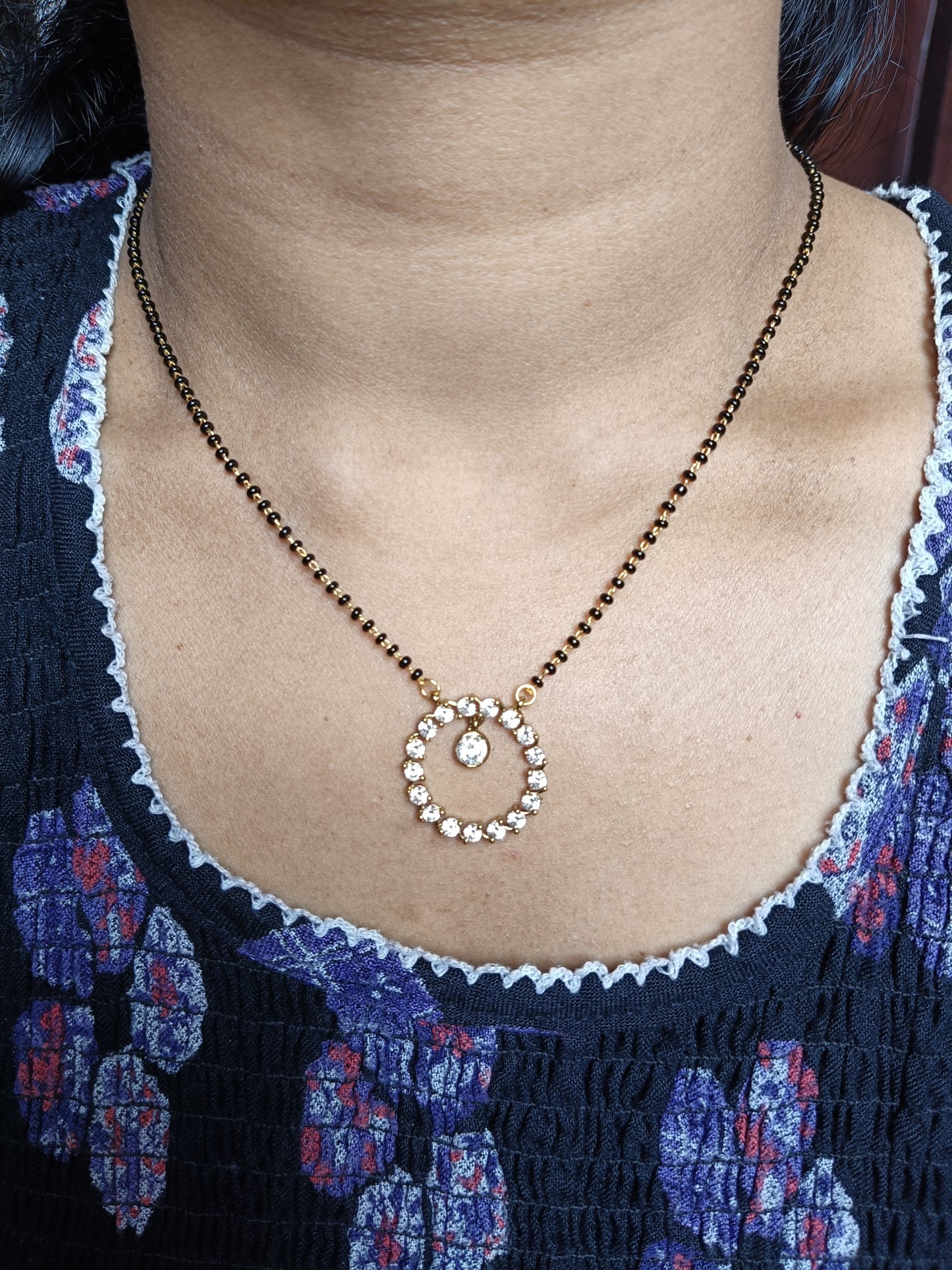 nnc059 Micro gold plated short nallapusalu NN Collections