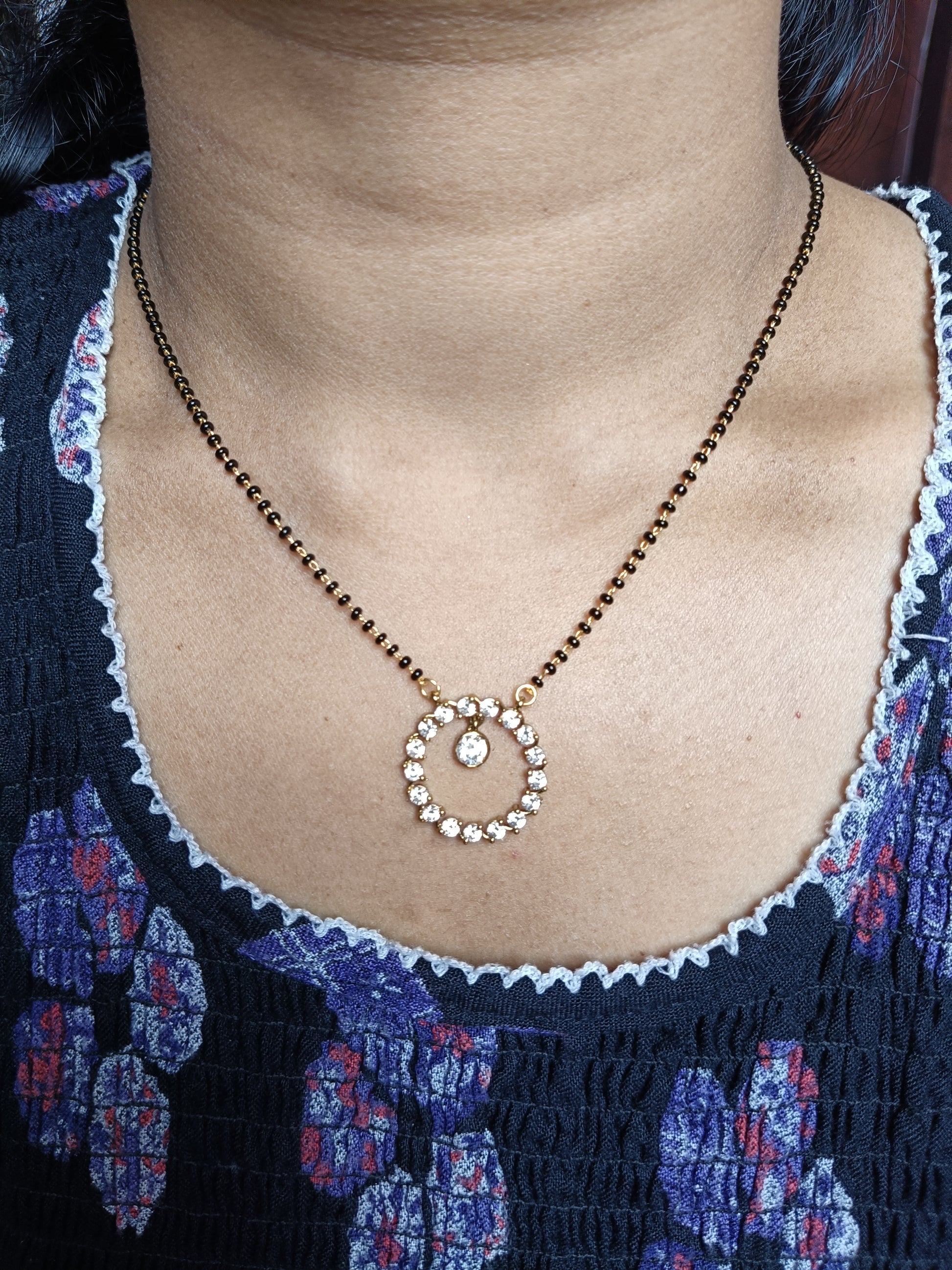 nnc059 Micro gold plated short nallapusalu NN Collections