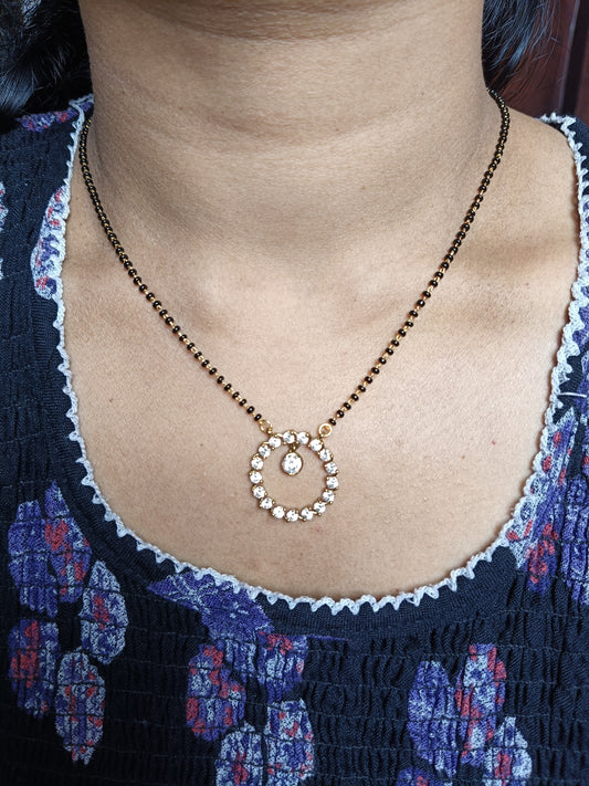 nnc059 Micro gold plated short nallapusalu NN Collections