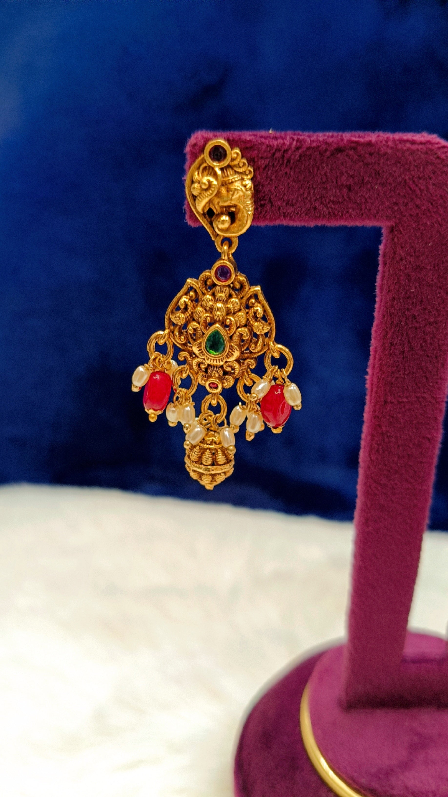 Ganesh Design chain with Earrings NN Collections