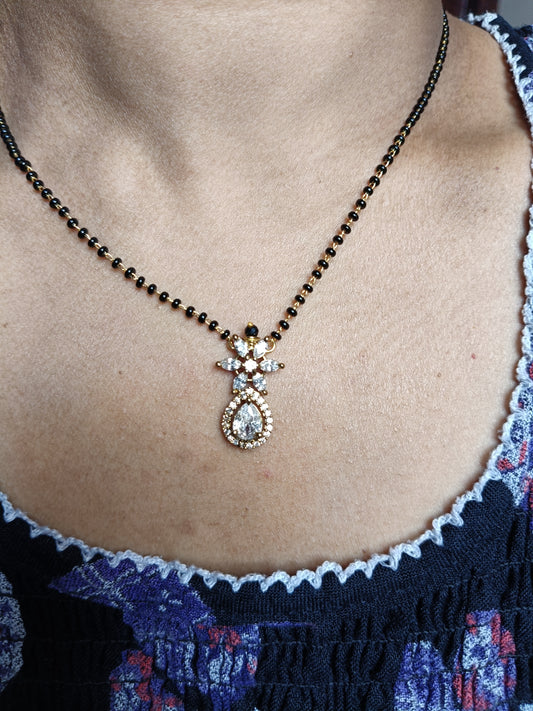 nnc099 Micro gold plated short nallapusalu NN Collections