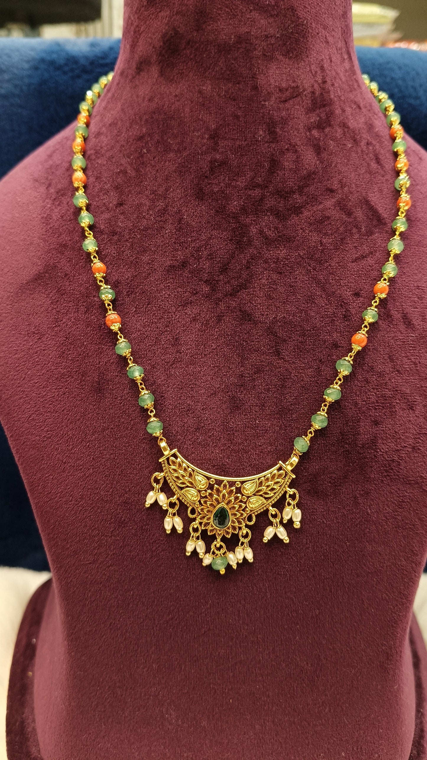 Flower Design with Chadbali Earrings NN Collections