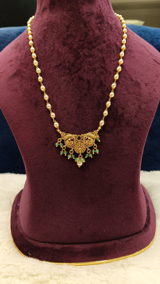 Premium Peacock pendant with Earrings NN Collections
