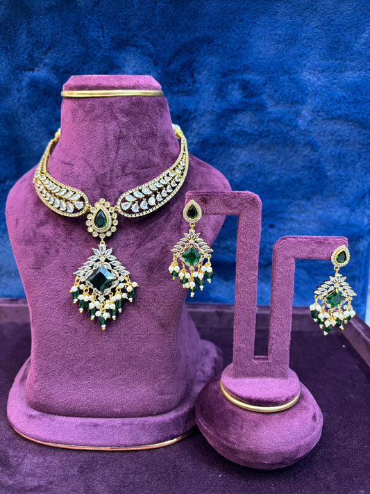 Kante neck set with Earrings NN Collections