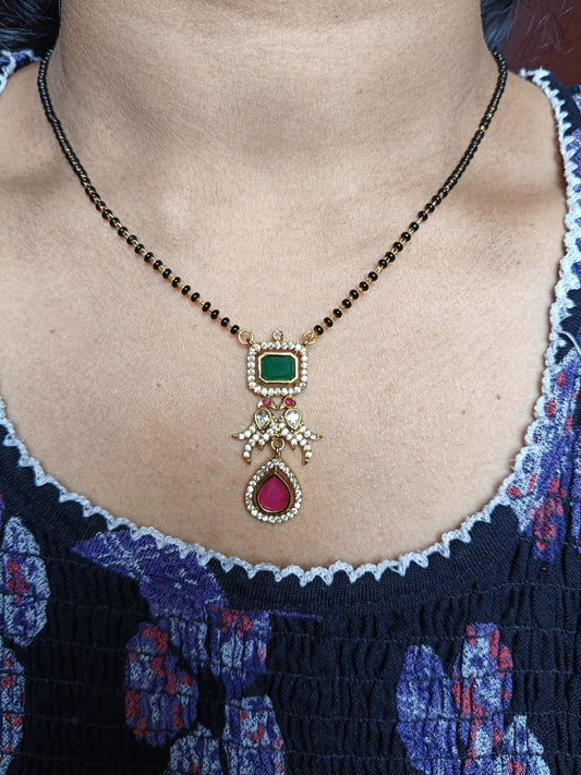 nnc069 Micro gold plated short nallapusalu NN Collections